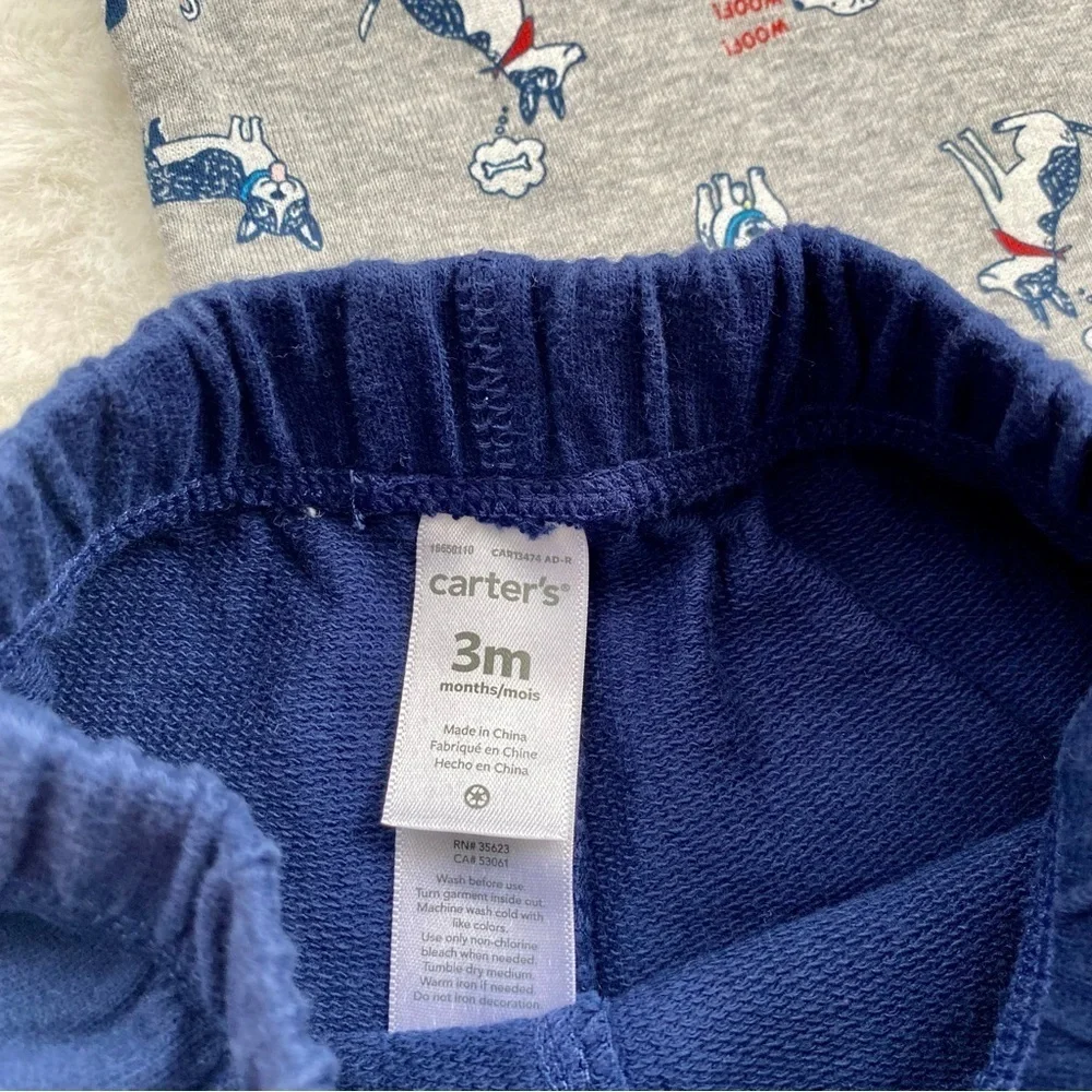 Carter’s Cute Baby Outfit Set with Dog Prints